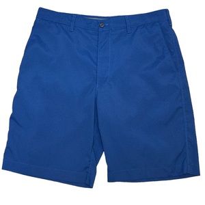 PGA Tour Shorts Men Sz 34 Blue Golf Pockets Active Chevron